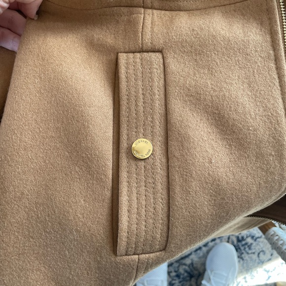 Like New Michael Kors Camel Coat with Hood - Picture 7 of 8